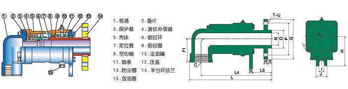 Dd-F型旋转接头结构图